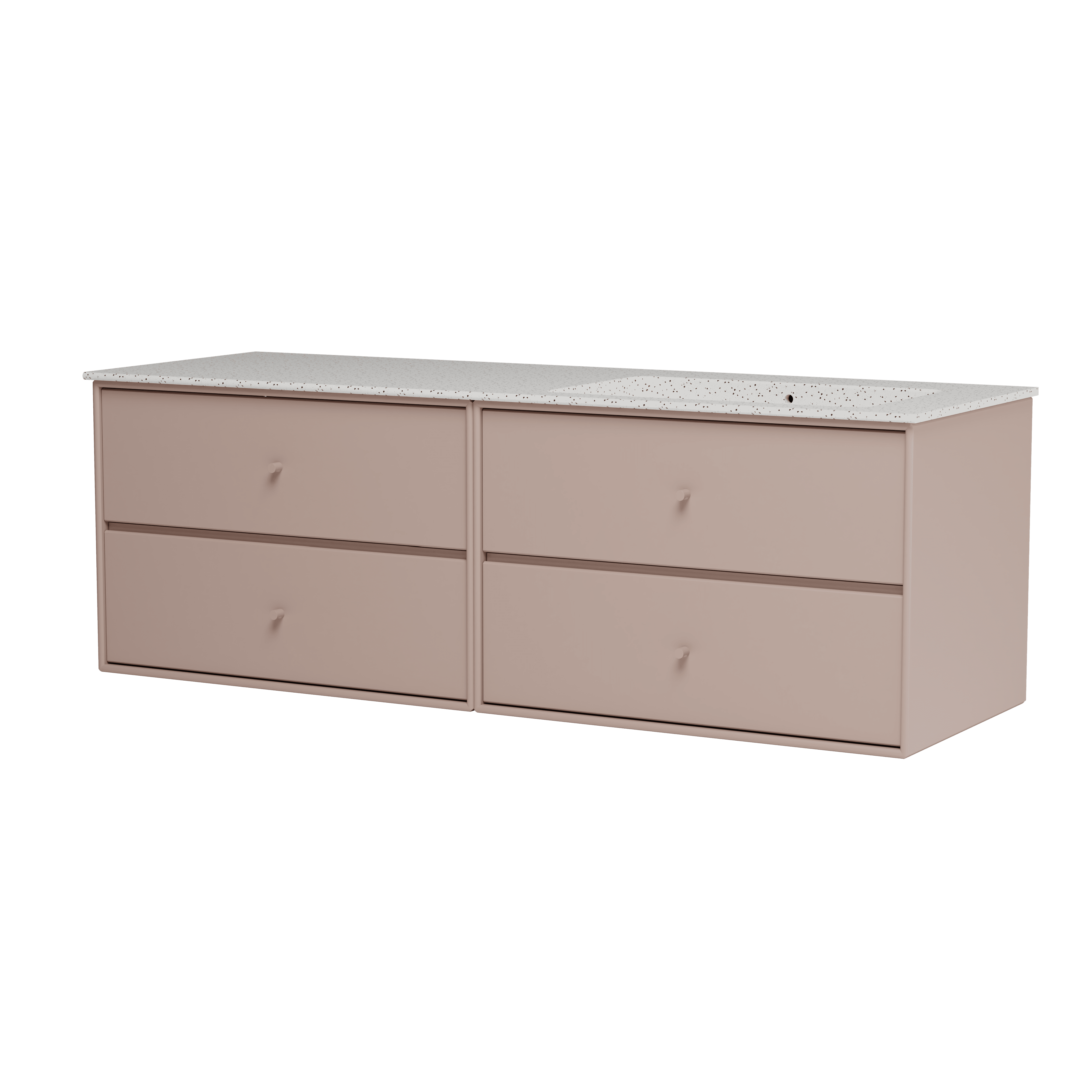 Montana Basin SU2402 – badmodul med vask, 141 cm Mushroom - Jacobsen Plus