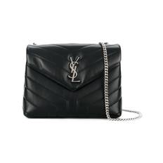 Saint Laurent - Lou Lou axelväska - dam - kalvskinn - one size - Svart