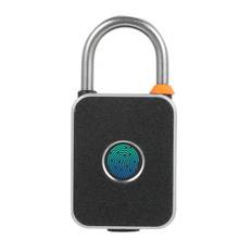 Fingeravtryck Hänglås Skåplås Smart hänglås med nyckelfri Biometrisk Vattentät USB-laddning för Fingerprint & APP svart