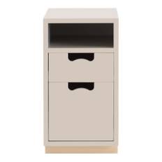 Asplund - Snö G3 Björksockel Rose - Sängbord - Thomas Sandell & Jonas Bohlin - Beige - MDF/Trä