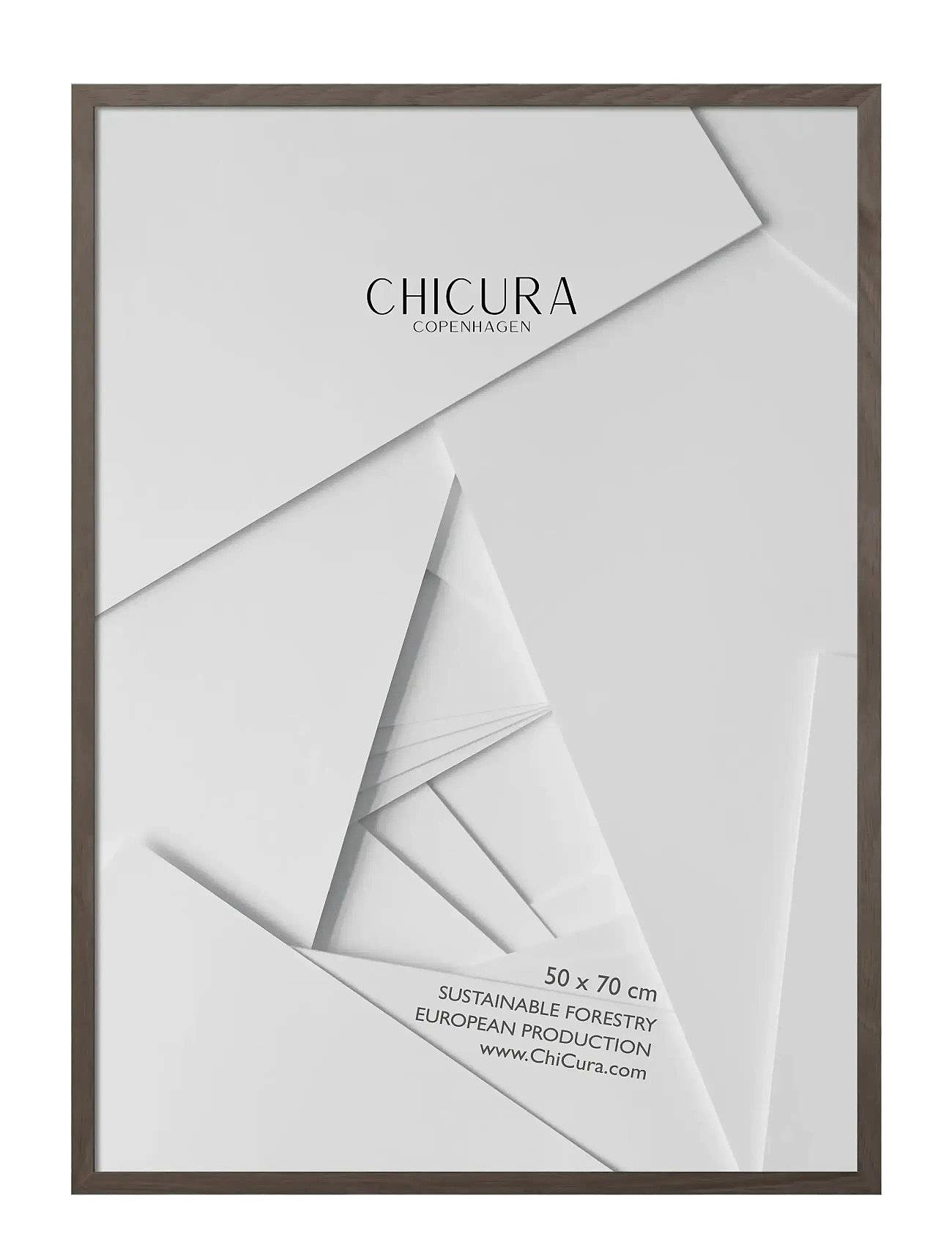ChiCura Wooden Frame - Dark Oak - Anti-Reflective Acrylic - Brown - 50X 70CM