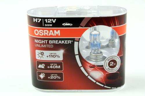 Pære H7 OSRAM NIGHT BREAKER UNLIMITED.