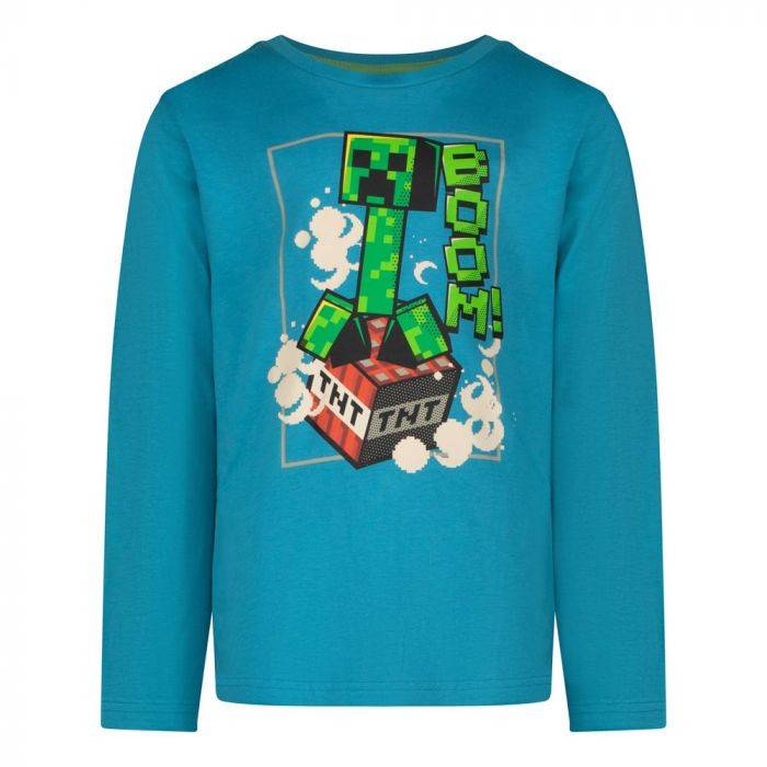 Minecraft BOOM! barn långärmad t-shirt, storlek 6 år