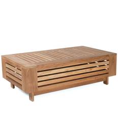 Skanör soffbord teak 137x80 cm - Träfärg