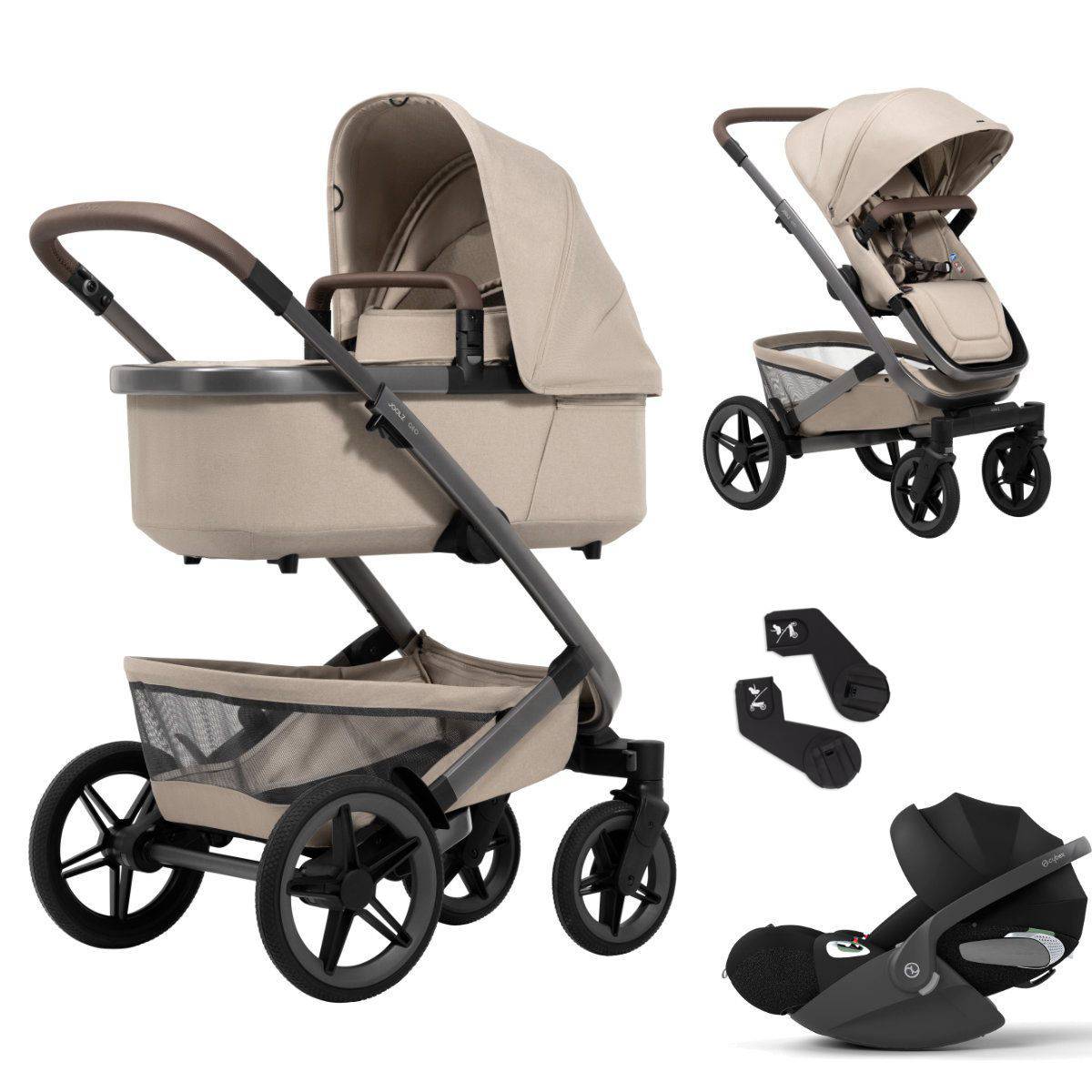 Joolz Geo5 Pram Set 3 in 1 Including Cybex Cloud T i-Size - Sandy Taupe