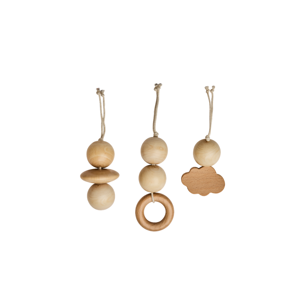 Wooden Toys for Wooden Baby Gym.