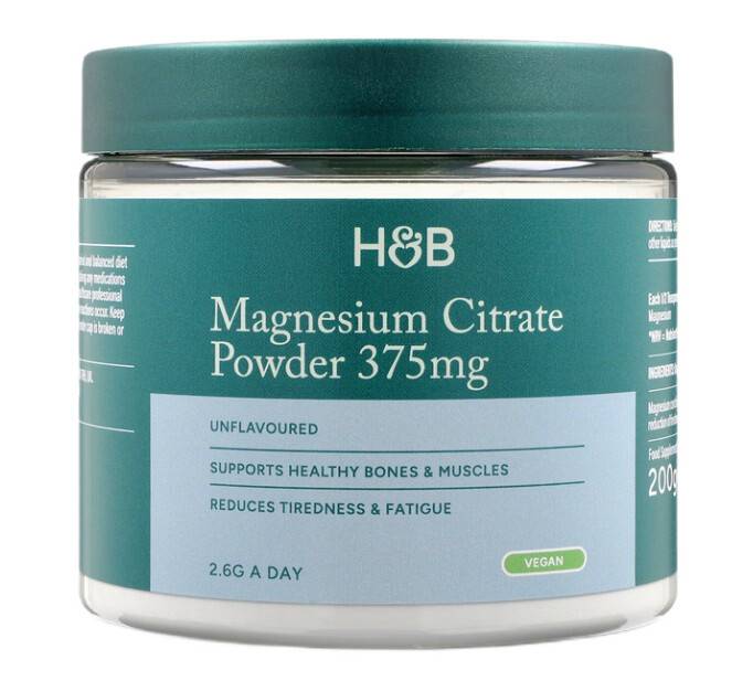 Magnesium Citrate pulver 375mg (uden smag), 200g