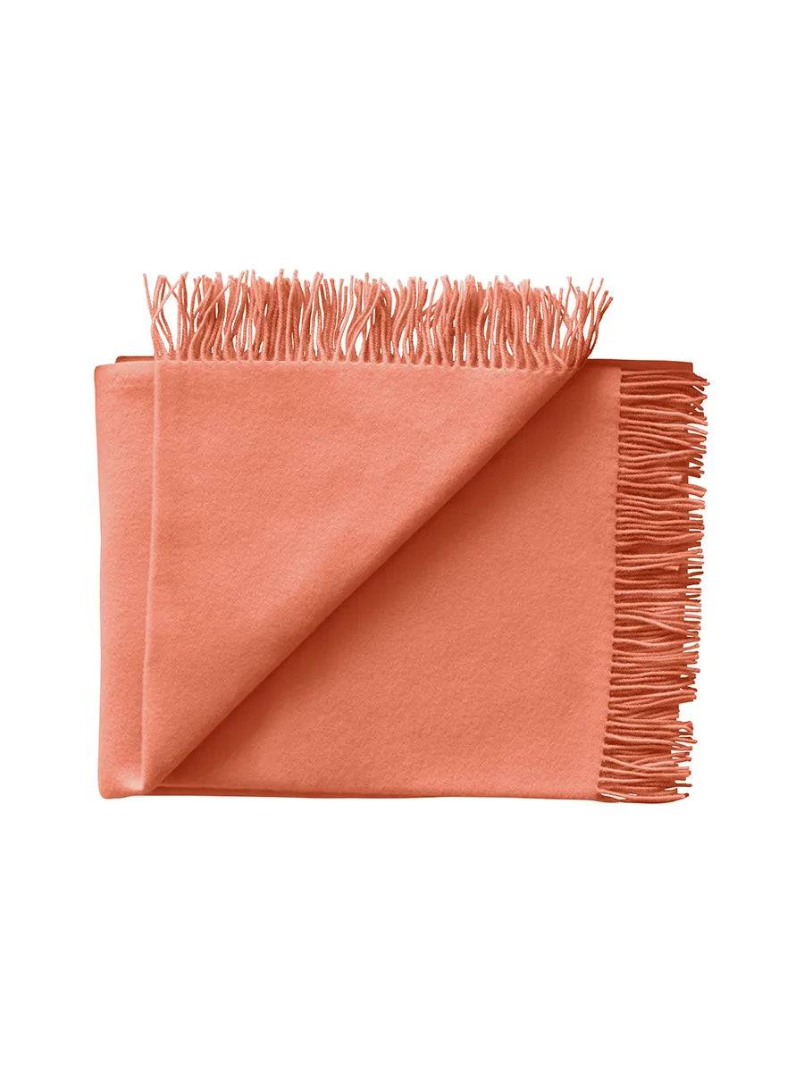 Secret Plaid, coral/amber fra Silkeborg Uldspinderi - Jacobsen Plus