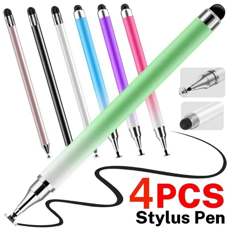 4-1PCS Double-Headed Universal Stylus Pen for iPad Tablet Android iOS Phone Drawing Writing Capacitive Screen Touch Stylus Pens