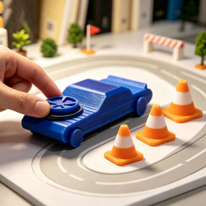 Pocket Drift Fidget Car 3D Printed Mini Finger Drift Car Spinner Gyro Portable Stress Anxiety Relief Desk Toy for Kids Adults