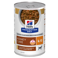 Hill's Prescription Diet Dog k/d Kidney Care Chicken & Vegetables Stew Canned - Wet Dog Food 156 g x 24 st