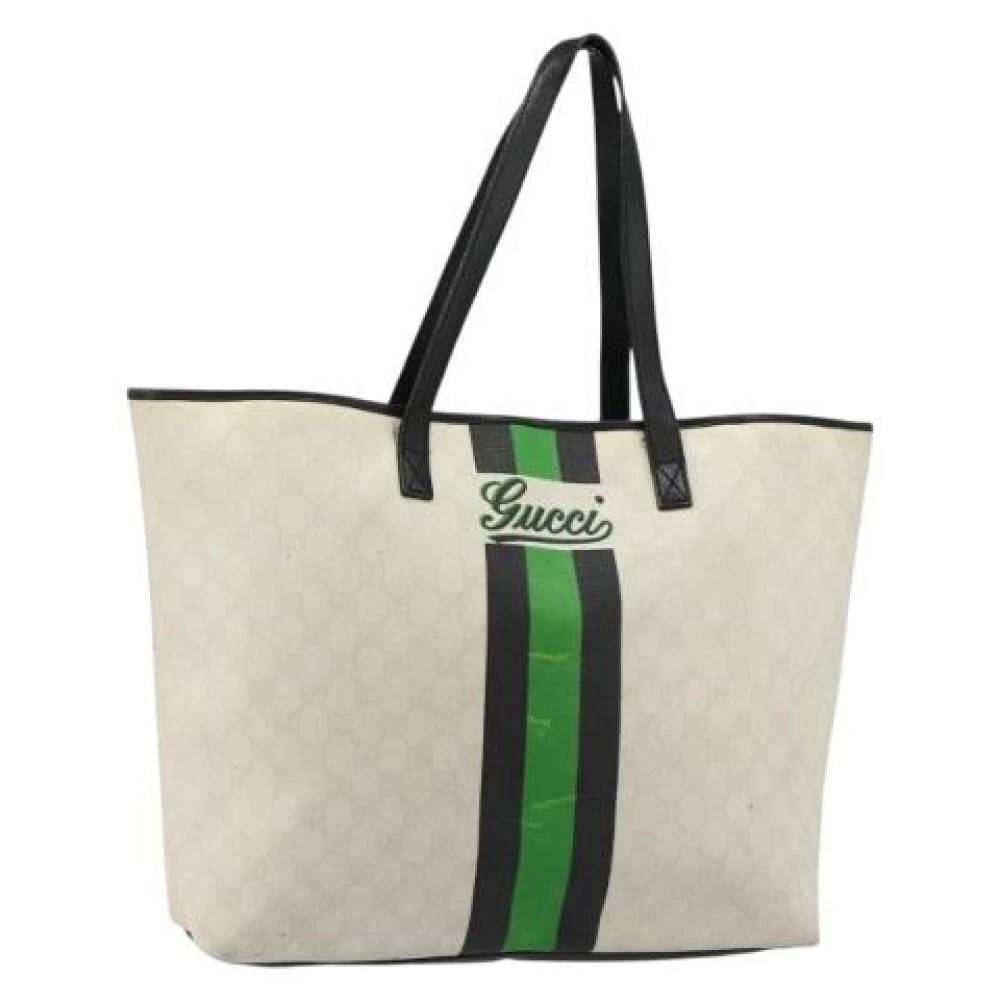 Gucci Vintage Pre-owned Vintage Tote Bag - Vintage - Dame - Hvid - ONE SIZE - Læder