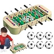 Foosball Table for Kids, Wood Desktop Foosball, Fotbollsspel, Fotbollsspel, Tabletop Fotboll, Barn Fotbollsspel, Träfotboll, Bordsfotbollsspel