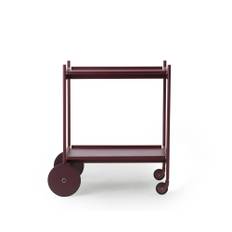 Normann Copenhagen - Rul serveringsvagn burgundy - Serveringsvagnar - Simon Legald - Röd - MDF/Metall