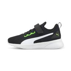Puma Flyer Runner V Kids' Trainers, Green, Size 32.5, Shoes