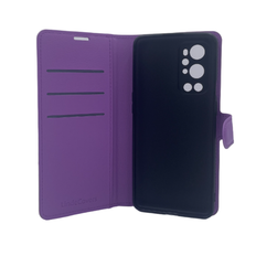 LindeCovers OnePlus 9 Pro - PU Litchi Læder Flip Cover 8 Violet PU læder: PU Litchi læder tilføjer holdbarhed og et elegant udseende til coveret. Skræddersyet pasform: Designet til OnePlus 9 Pro med præcis pasform. Opbevaring af kort: Klappen på forsiden tilbyder plads til 3 kort.