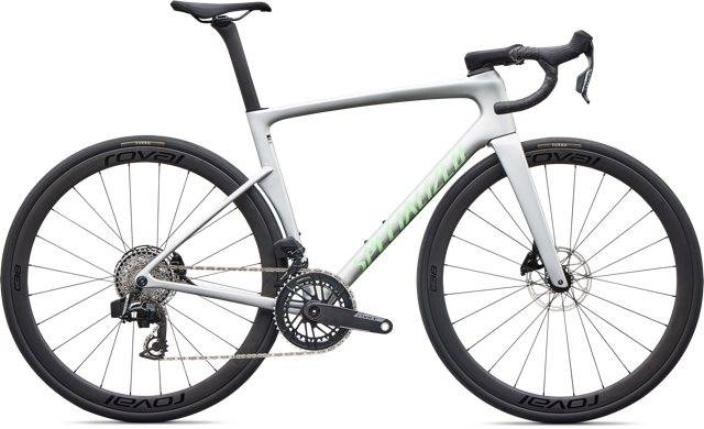 TARMAC SL9 EXPERT AXS - GLOSS SILVER DUST / POWDER LIME (58)