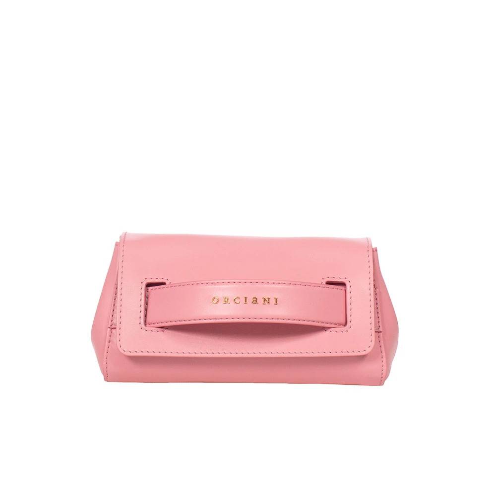 Orciani Golden Mini Gossip Vanity Taske - Tasker - Dame - Lyserød - ONE SIZE - Uld