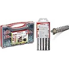 fischer RED-BOX DUOPOWER + Schrauben, Sortimentbox & Steinbohrer Set, 5-12 mm Durchmesser, Aufsätze für Bohrmaschinen, Bohrerset mit verschiedenen Größen, 5er Pack