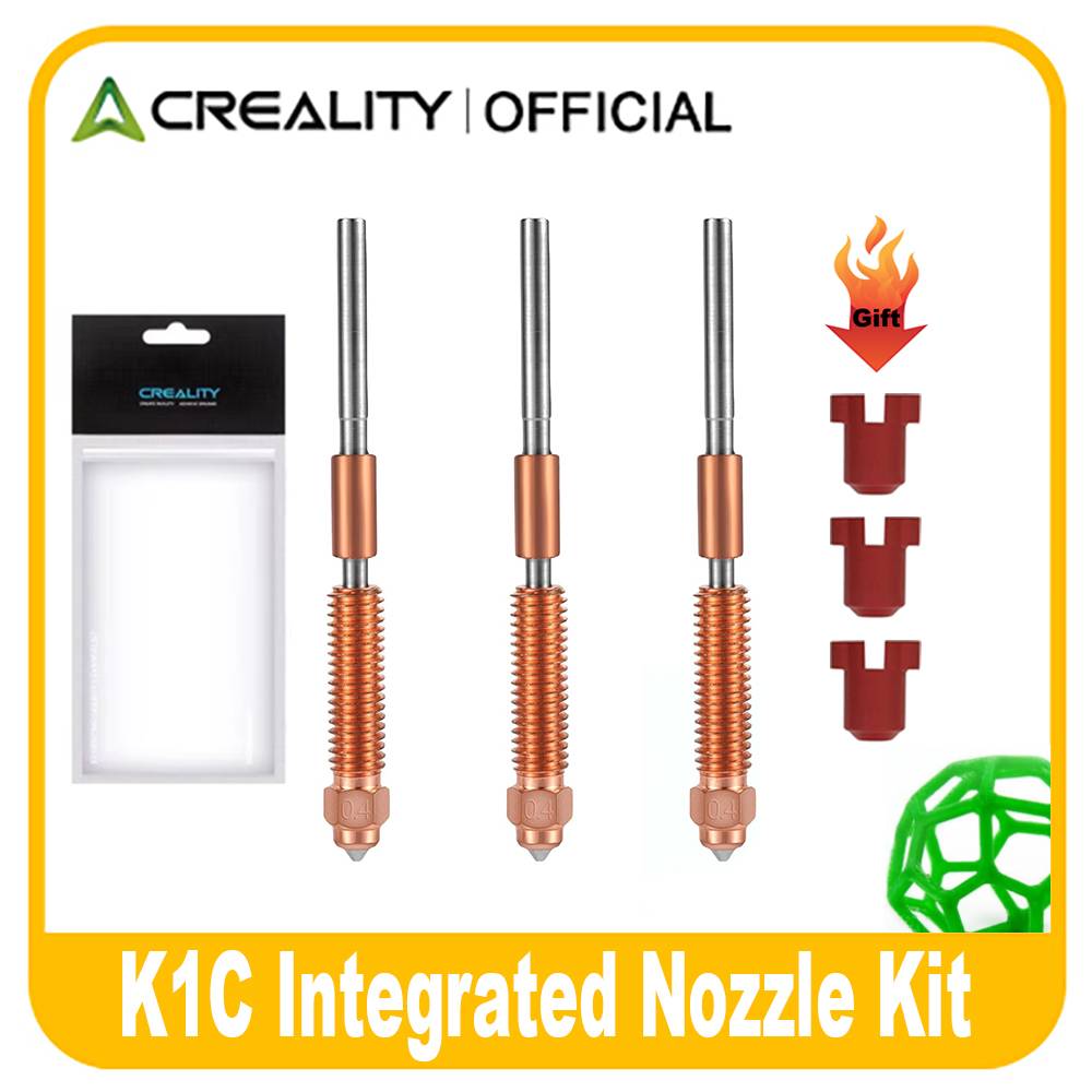 Creality Official K1C/K1 Max Nozzle 1/2/3PCS Quick Swap Hardened Steel Nozzle for K2 SE/Ender 3 V3 KE/V3 Plus 3D Pritnter part
