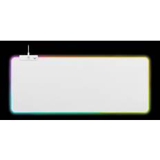 Deltaco RGB Gaming Mousepad XL, 900x360 - Vit