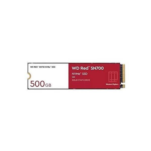 WESTERN DIGITAL - Red SN700 WDS500G1R0C - SSD-hårddisk - 500 Go - Intern - M.2 2280 - PCIe 3.0 x4 (NVMe)