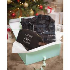 Flanellpyjamas & necessär med namn, Herr (Storlek Flanellpyjamas: XL)