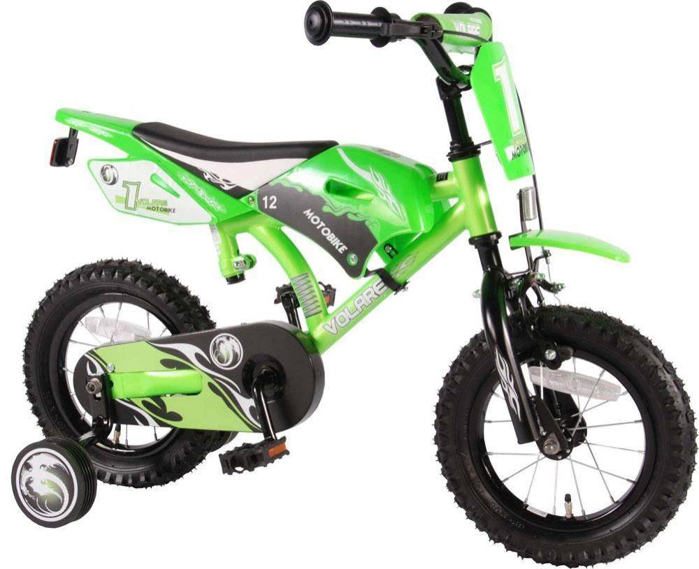 Børnecykel Motorbike Grøn 12 tommer Børnecykel 612077