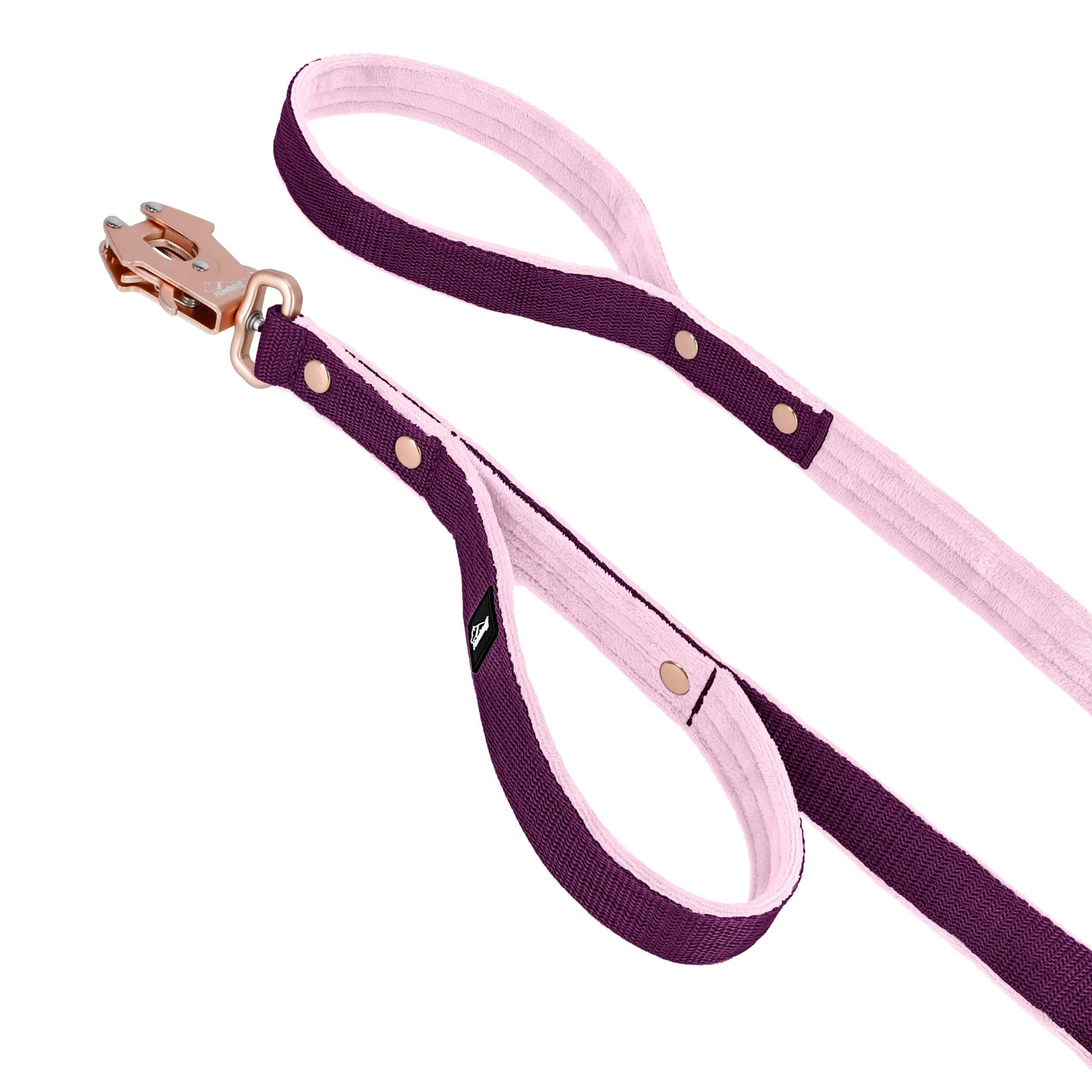 Guard Leash Rose Edition Plum - Väktarkoppel med extra handtag - Default Title