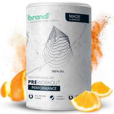 brandl® Pre-Workout Booster 2.0 mit Guarana, Yerba-Mate, Taurin-Pulver, EAAs, Vitamin B6, Arginin & Citrullin | XL 500g & neue Rezeptur