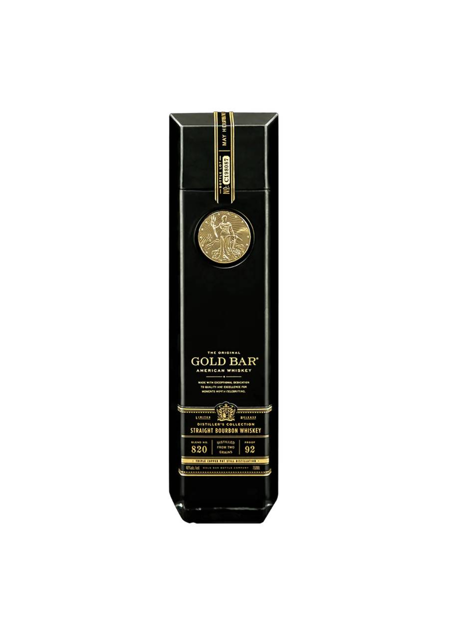 Gold Bar Black Whiskey Double Casked Straight Bourbon 70 cl. 46% | 70 cl..