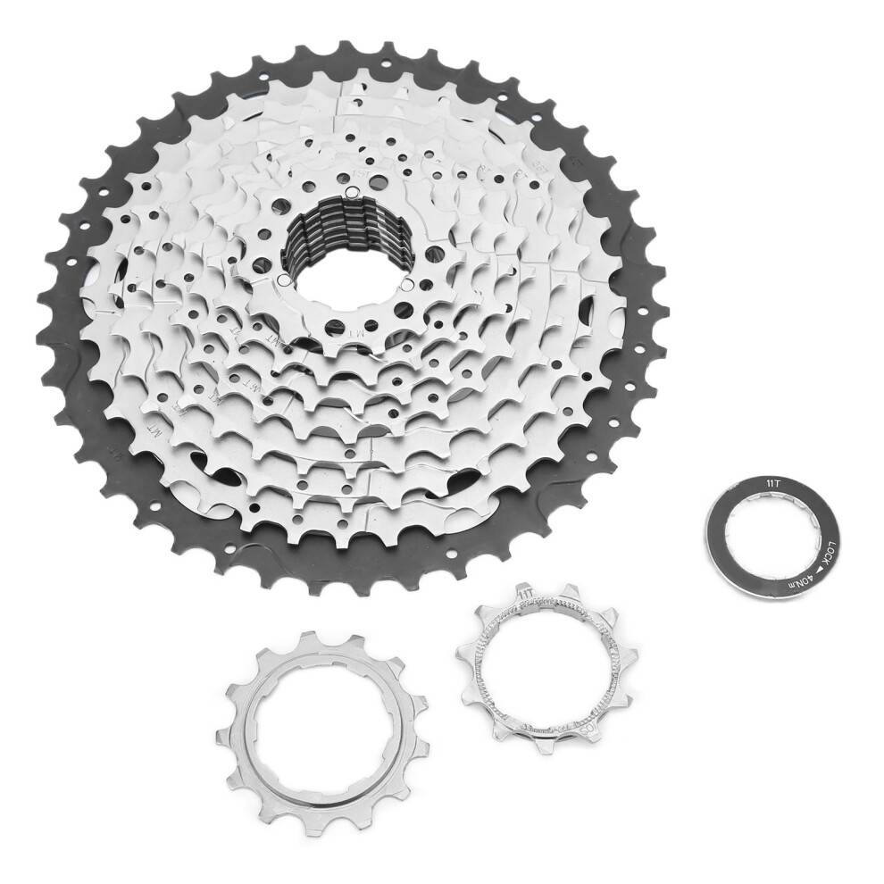 10-speed kassettehjul, bjergfriløbsdele, tandhjul med forstærket aluminiumsramme, højstyrkestål og hård forkromet slidstyrke