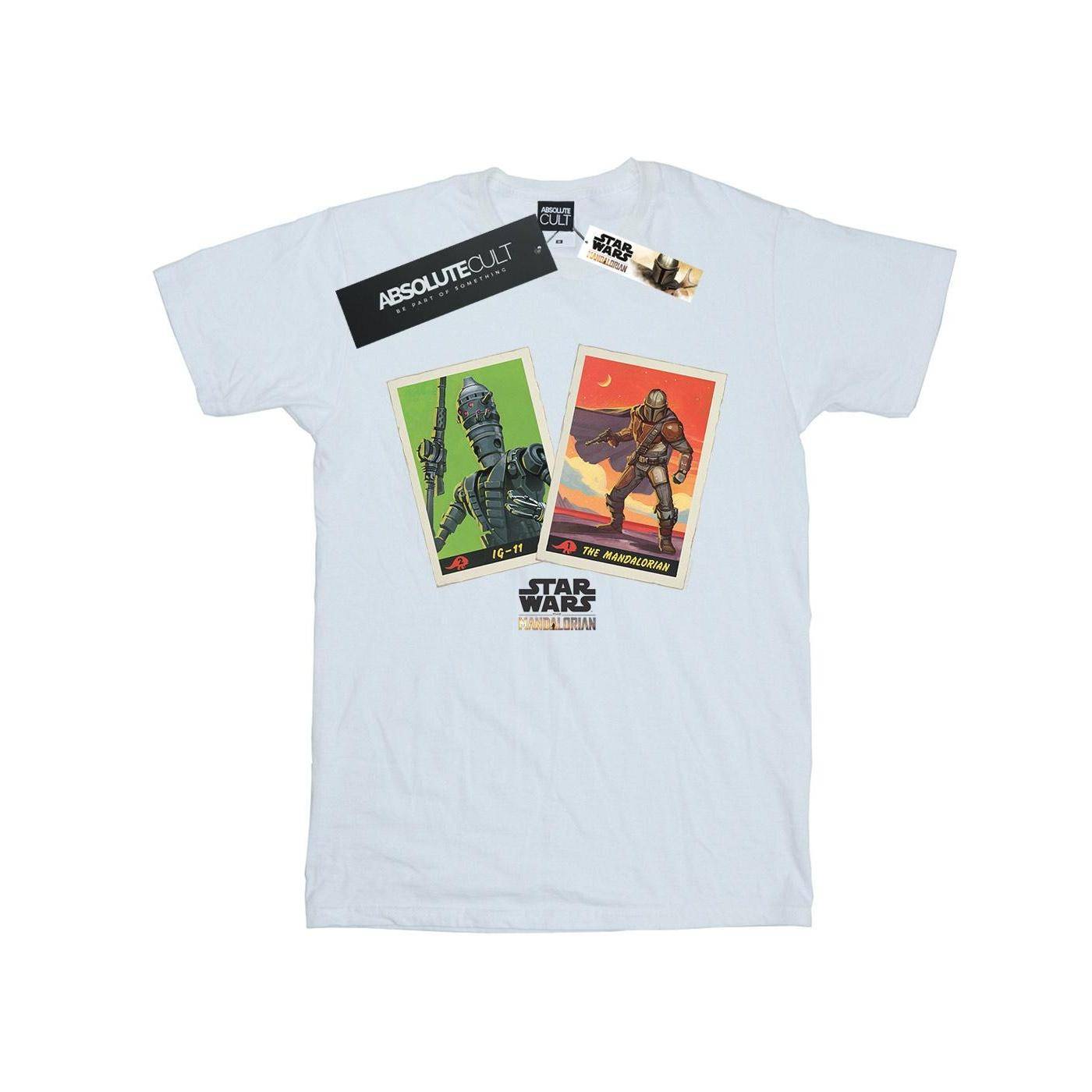 Star Wars Mens The Mandalorian Trading Cards T-Shirt XXL