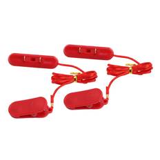 2pcs Treadmill Safety Key Universal Treadmill Emergency Stop for Running Machine Flat Oval Dual