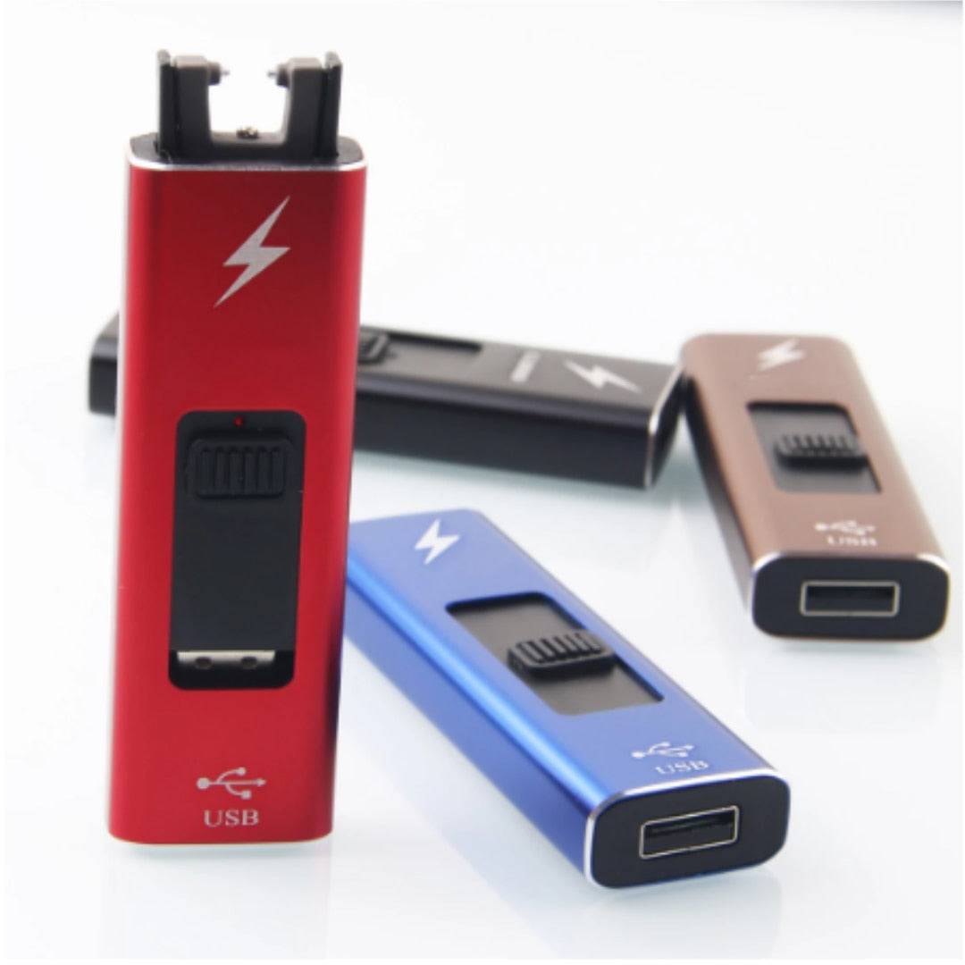 Portable USB Electronic Lighter - Brown