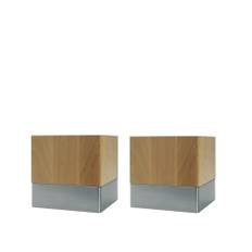 DUX - DUX Kubiska 12 cm Ek / 2-pack - Sängben - Träfärgad - Trä