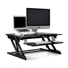 WERGON - Winston - Justerbar Ergonomisk hæve/sænke møbel til bord/arbejdsplads - Sort