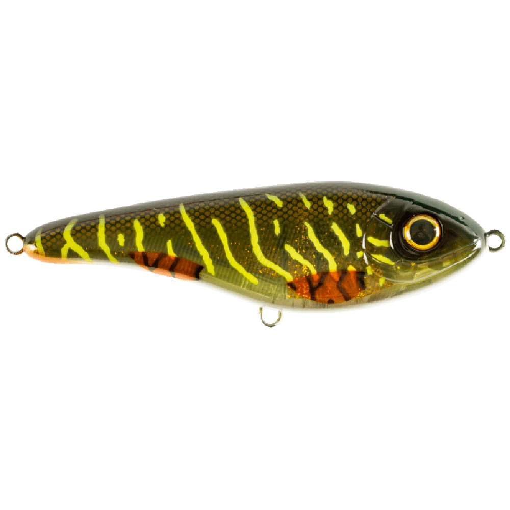 Strike Pro Buster Jerk Sinking Wobler - 15cm - Green Motoroil Pike UV