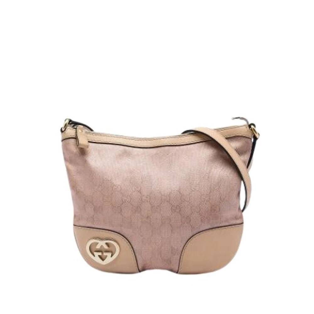 Gucci Vintage Pre-owned Lovely Crossbody - Vintage - Dame - Lyserød - ONE SIZE - Uld