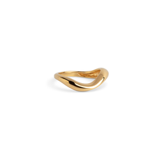 Enamel - Agnete ring, smal i guld - str 61