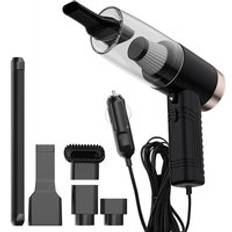 Handhållen dammsugare 3 in 1 bildammsugare 12v kraftfull sugande våt/torr dammsugare 120w bärbar usb uppladdningsbar dammsugare - Svart