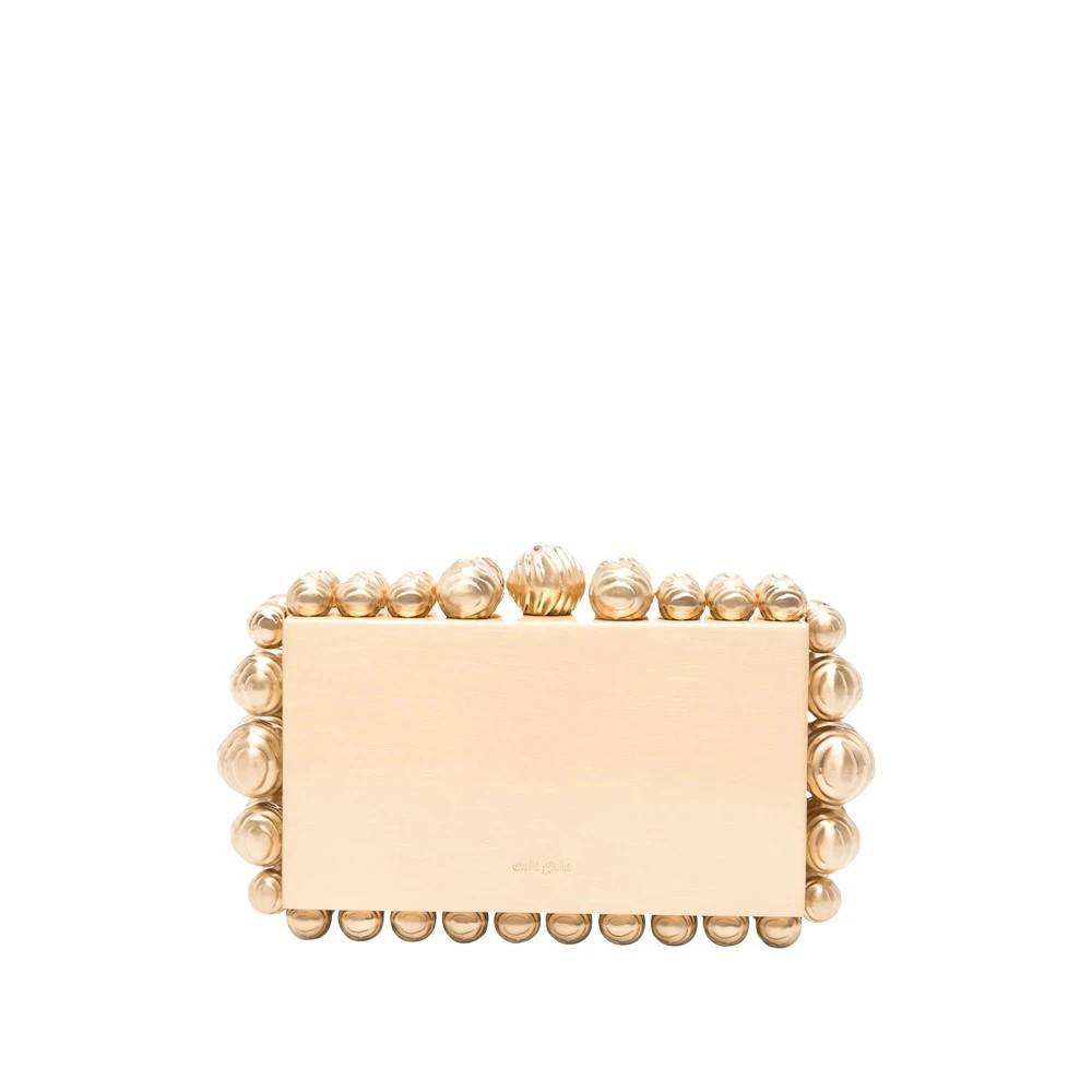 Cult Gaia EOS Metal Clutch - Tasker - Dame - Gul - ONE SIZE - Uld