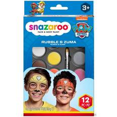 Snazaroo Ansigtsmaling - 8 Farver - Paw Patrol Rubble & Zuma  - Snazaroo - OneSize - Sminke