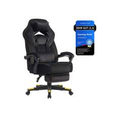 Gaming Stol, SONGMICS OBG77BR, 72.4x69.7x118-128 cm, Sort