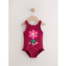 Next Berry Red Frill Leg Swimsuit (3mths-7yrs)