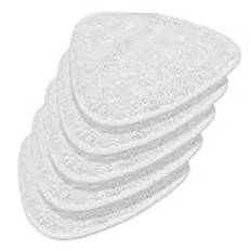 Baxcdyswe 5 st. ersättningsdelar ångmopp för Vileda Steam Plus, ångmoppdukar, för triangulär ångkvast i mikrofiber, maskintvättbar och återanvändbar