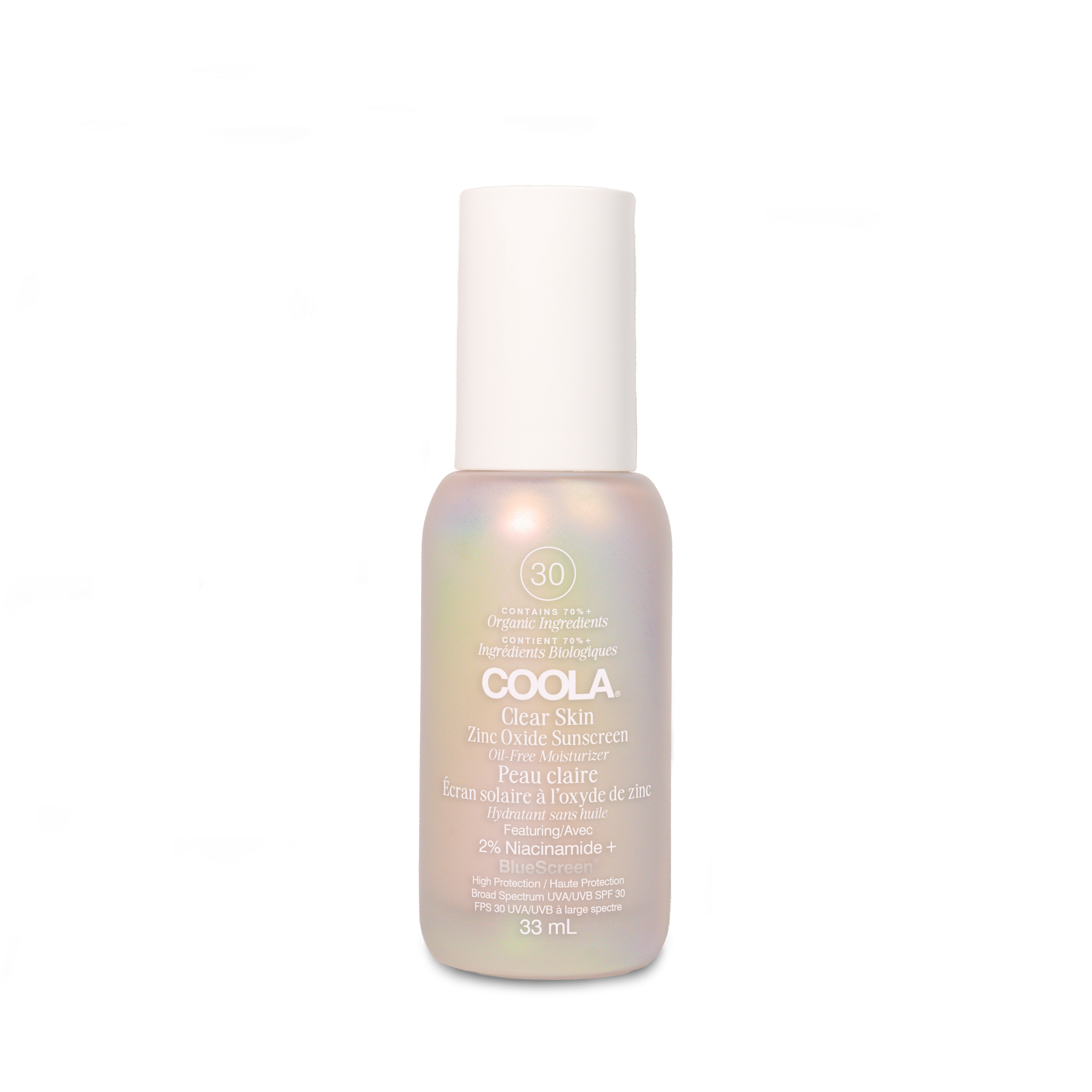 Coola Clear Skin Zinc Oxide Sunscreen Oil Free Moisturizer SPF30 33 ml