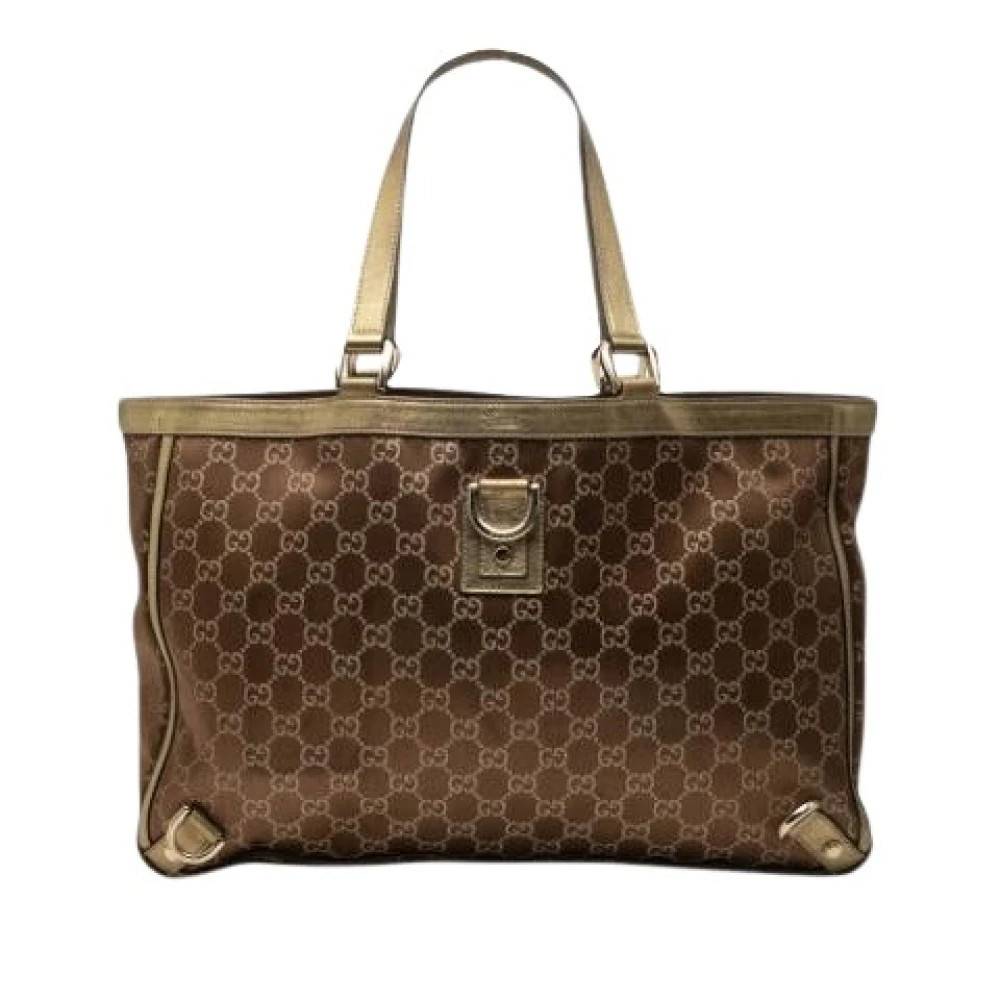 Gucci Vintage Pre-owned Abbey D-Ring Tote - Vintage - Dame - Brun - ONE SIZE - Læder
