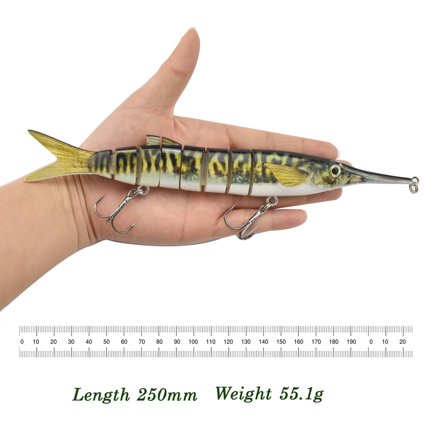 250mm Tuna Baits Sinking Swimbait Lure Fishing Tackle Fishing Lures Hard Jointed Bass Needle Fish Lure