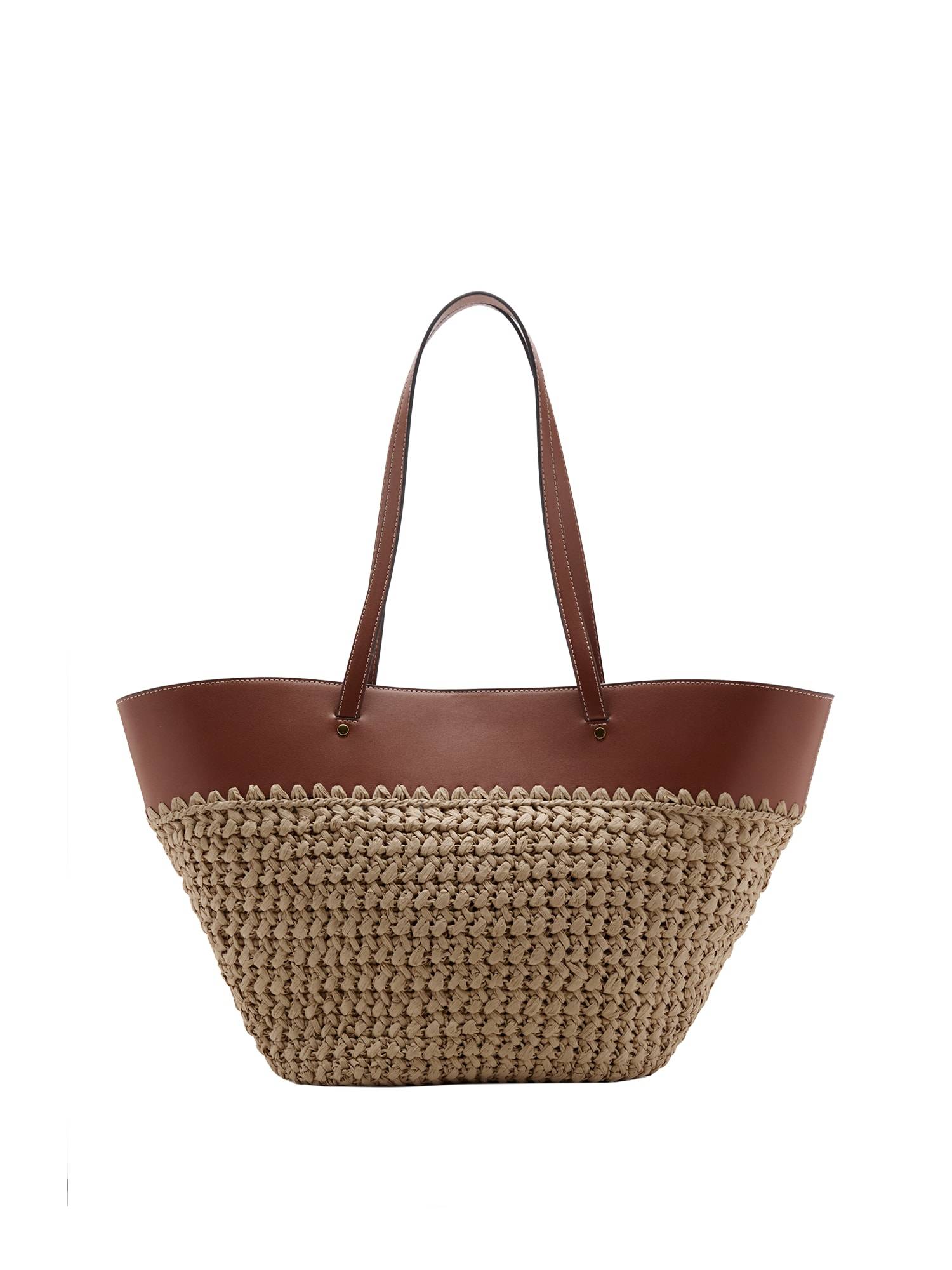 MANGO Shopper 'PAROS'  beige / brun